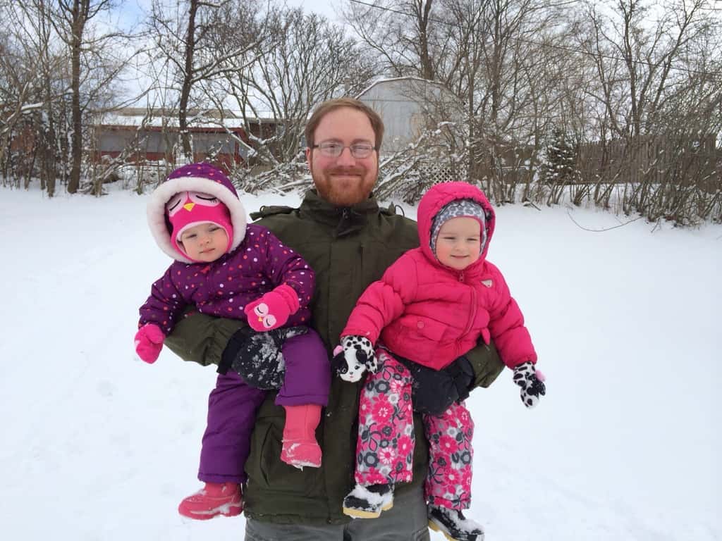 We all played in the snow today! The girls enjoyed sledding with their Papa. Gwen didn’t care for the snow quite as much as Josie and Abby. After her first forward fall, she decided it made good sense to stay mostly in one place. Josie attempted to wander around in the deep snow and wasn’t bothered by her many snowy faces. Abby enjoyed climbing on the huge snow piles, making snow angels, and sledding. Big girls can have all the fun.