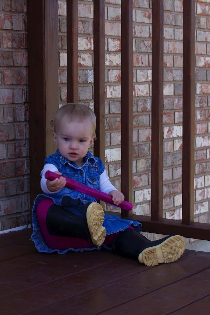 Bubbles! The girls had lots of fun with bubbles today, especially Gwen. She just squeals with delight.