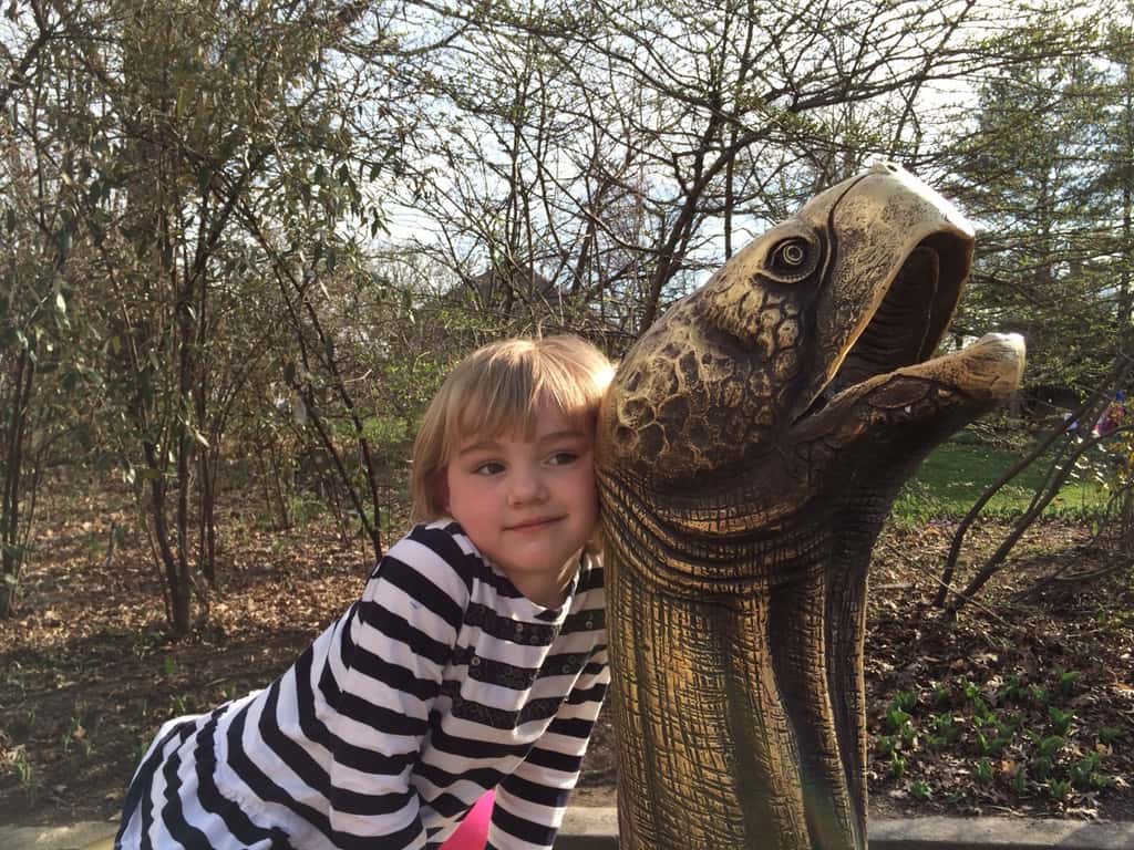 We had a blast at Tunes and Blooms this evening! We first enjoyed a picnic dinner and lots of exploring by the reptile house. When the music started, we cut through the crowd to join the other youngsters in the “mosh pit.” Our girls loved dancing, and were surprisingly not shy around all the strangers.