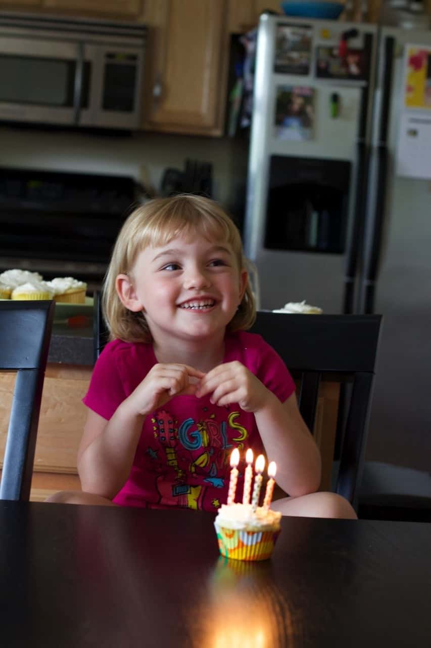 We all enjoyed a happy fourth birthday with our sweet girl today.