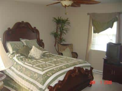 Here are the photos from the listing for our house when we bought it in 2010. I certainly don’t miss the dark colors and the famous “banana boat” fan. It’s amazing to look back and think about all the changes we made since then. Some highlights:

*   painted every room
*   replaced all the carpet
*   replaced every light fixture and outlet
*   replaced every door knob and hinge
*   added window trim in the bedrooms and kitchen
*   updated the deck

We came a long way!