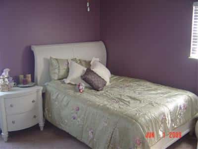 Here are the photos from the listing for our house when we bought it in 2010. I certainly don’t miss the dark colors and the famous “banana boat” fan. It’s amazing to look back and think about all the changes we made since then. Some highlights:

*   painted every room
*   replaced all the carpet
*   replaced every light fixture and outlet
*   replaced every door knob and hinge
*   added window trim in the bedrooms and kitchen
*   updated the deck

We came a long way!