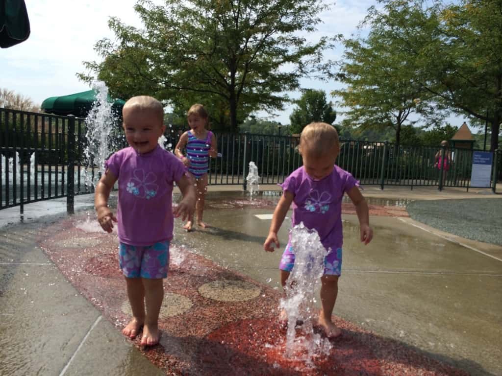 Great morning feeding the ducks and splashing around at Winton Woods Park