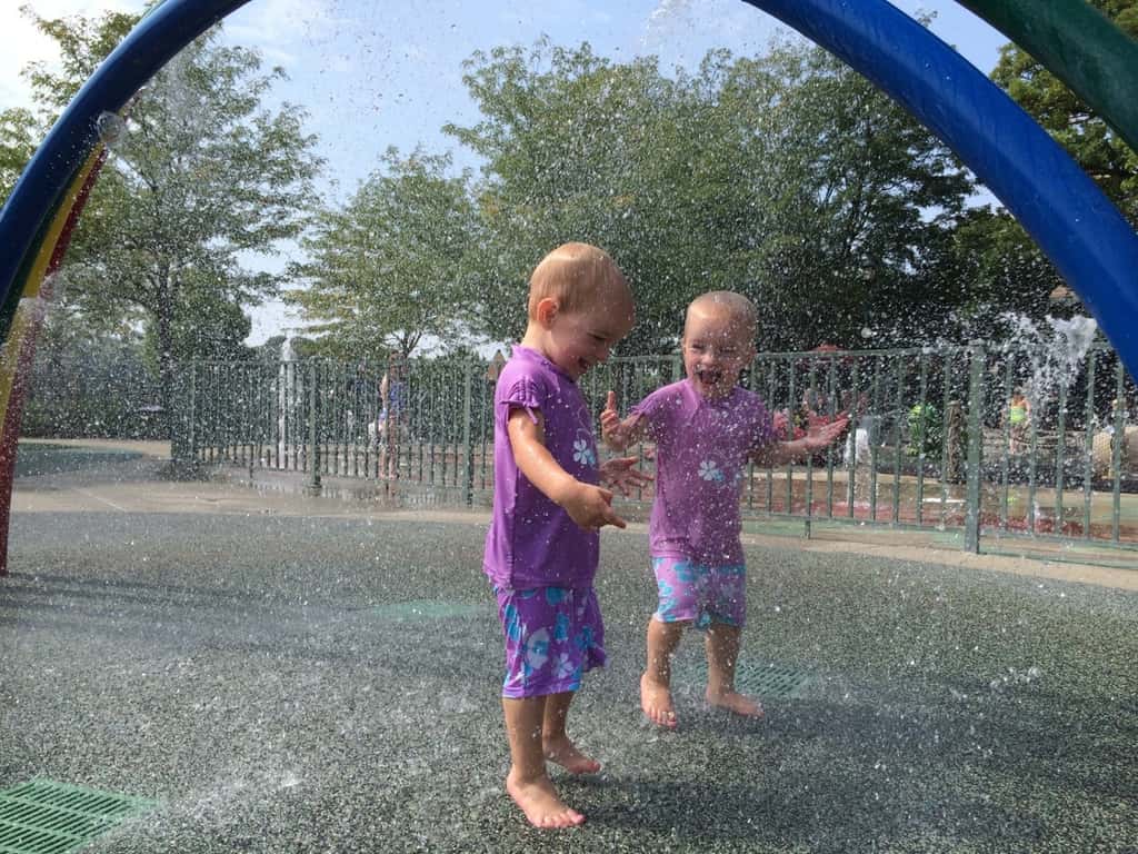 Great morning feeding the ducks and splashing around at Winton Woods Park