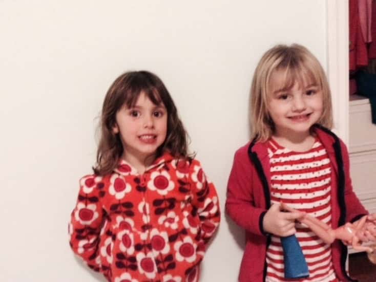 Yay for new neighborhood friends (and for older brothers who can get them to stand still long enough for a picture).