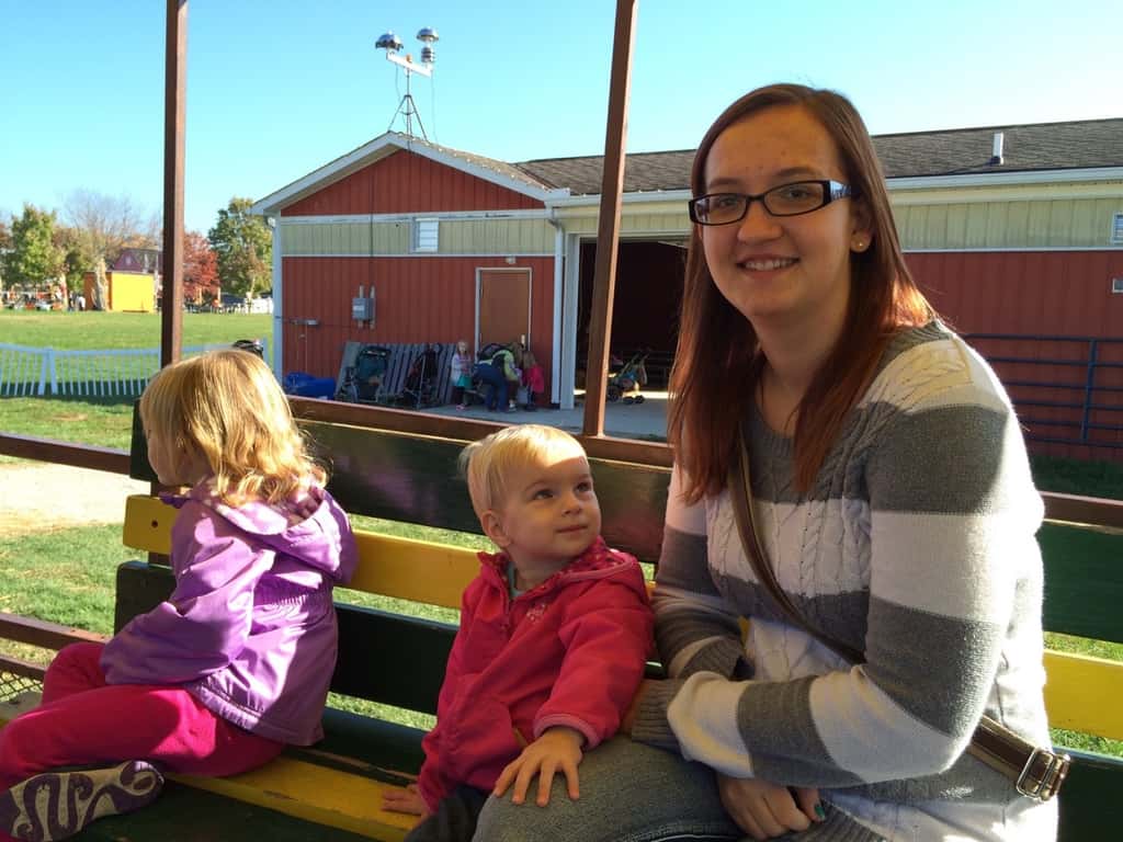 We’re soaking up the lovely weather while we can! Yesterday, we fed “goaties,” rode the train, and had other fun with Grandma and Grandpa at the Zoo. Today, we enjoyed petting farm animals (more goats!), a hayride, selecting pumpkins at a pumpkin patch, ghost bowling, and other Halloween fun with Angel and Grandma Susan at Parky’s Farm at Winton Woods Park. Too bad we previously scheduled flu shots for tomorrow.