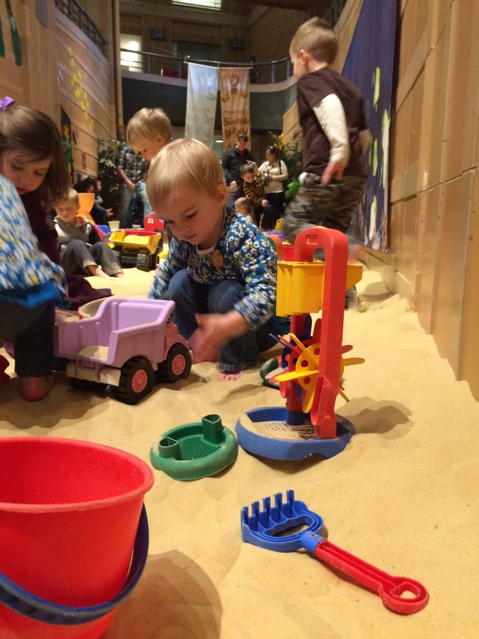 We had a fun Saturday morning excursion to the Museum Center. Gwen and Josie especially liked the chicken truck, and riding the escalators. Abby greatly enjoyed, and was really adept at tangrams.