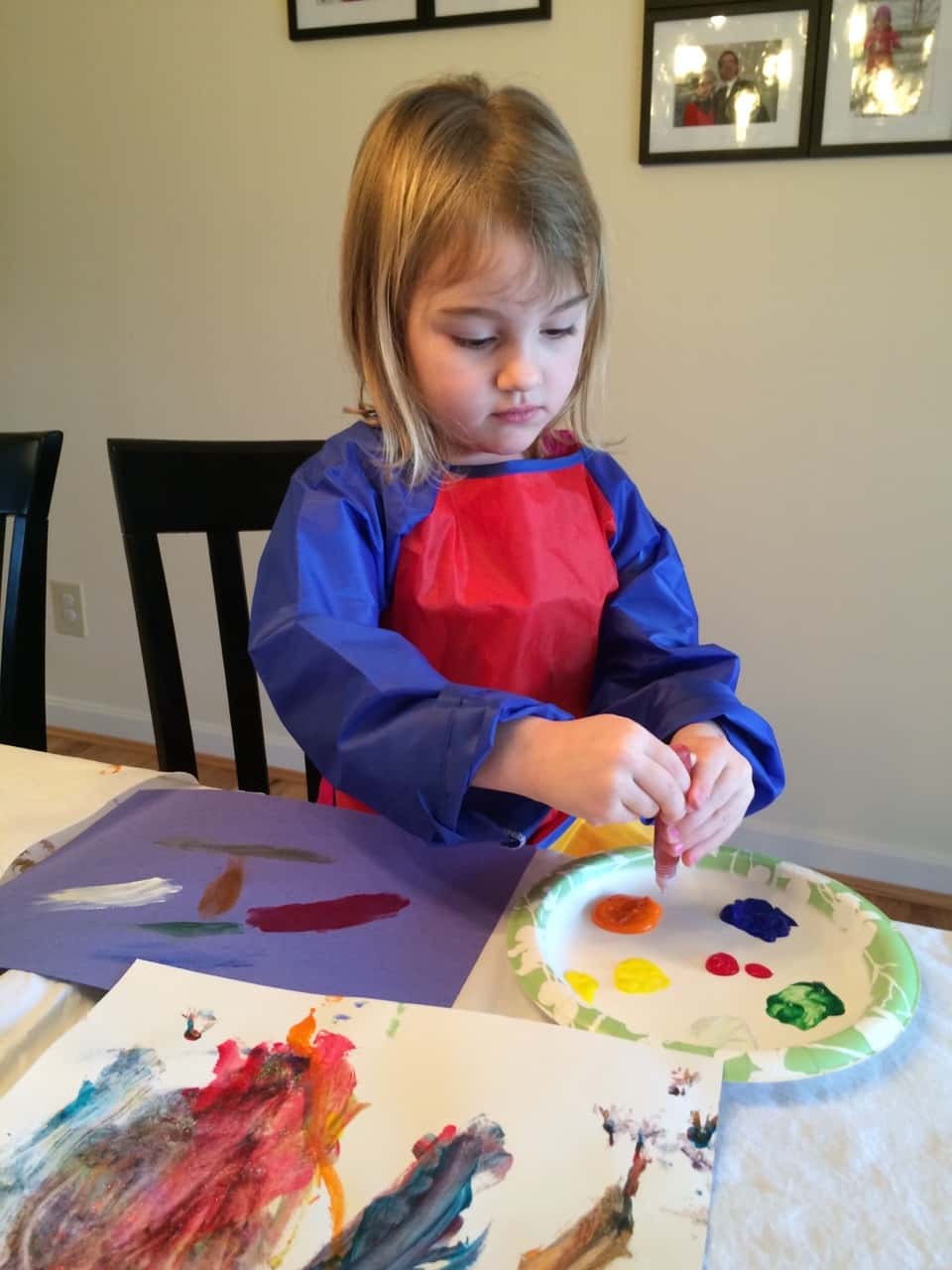 Crafts with the girls on a “lazy” Wednesday morning.