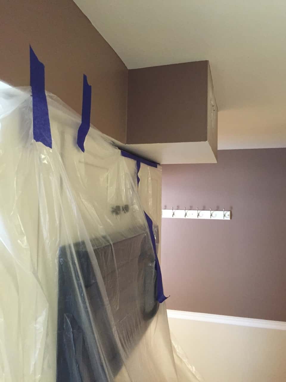 The inexplicable (vestigial?) soffit is gone! Next up is repainting the kitchen.