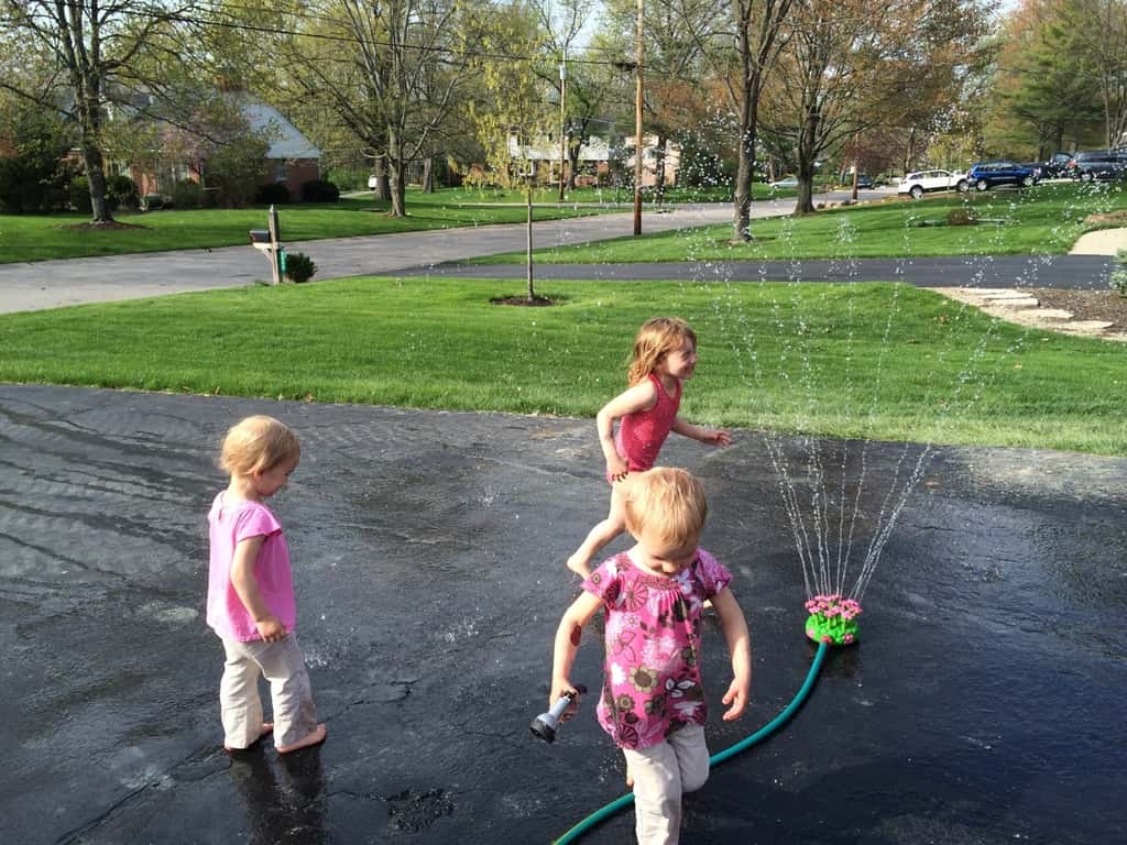 Enjoying a Peanut Butter and Jam concert with friends and splashing around in a sprinkler = a pretty good day!