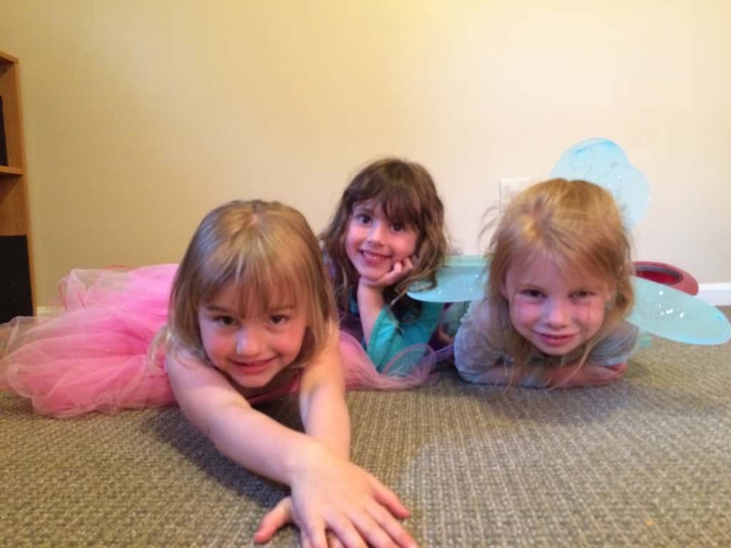 Cute pictures from the week so far. 1) Dinner with the aunties for Em’s last day in town. 2) Won’t be too long before they can all climb over. Acrobats! 3) Abby playing with her neighborhood girlfriends Norah and Ali. 4) The perfect seesaw for a pair of twin friends. Gwen and Josie with Leo and Ana at Weller Park.