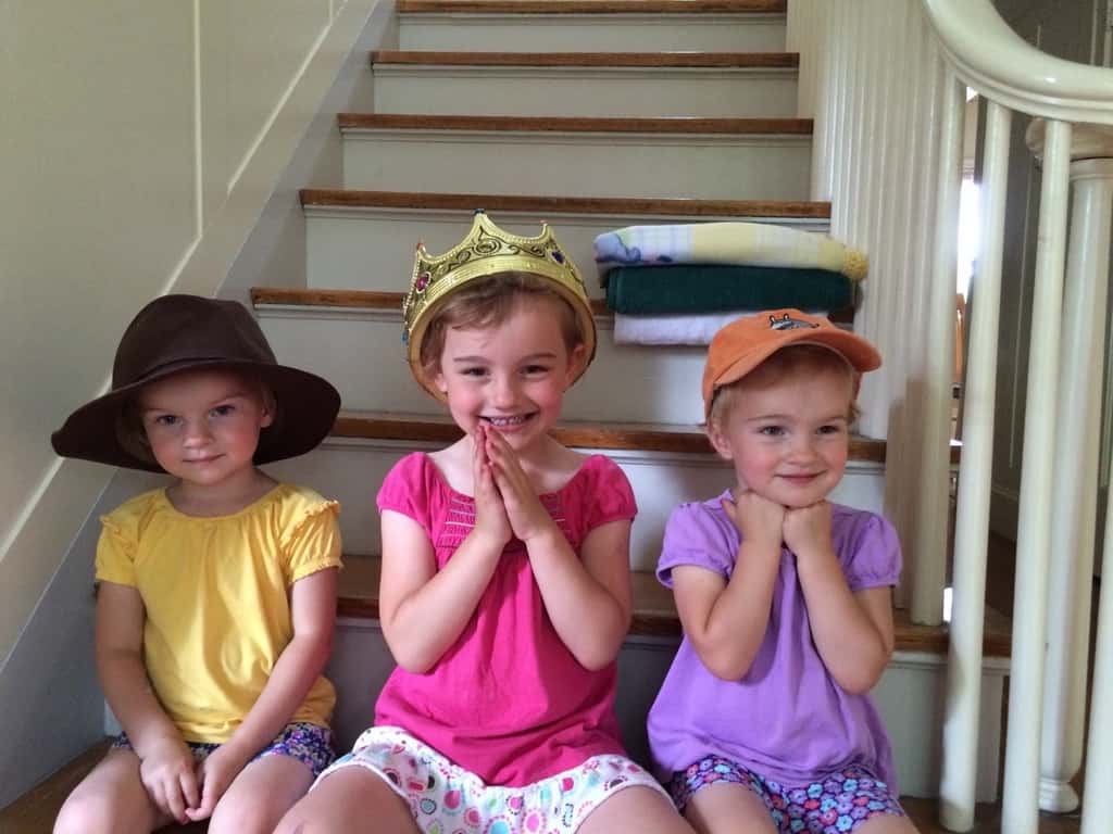 Grandma and Grandpa have the best hats!