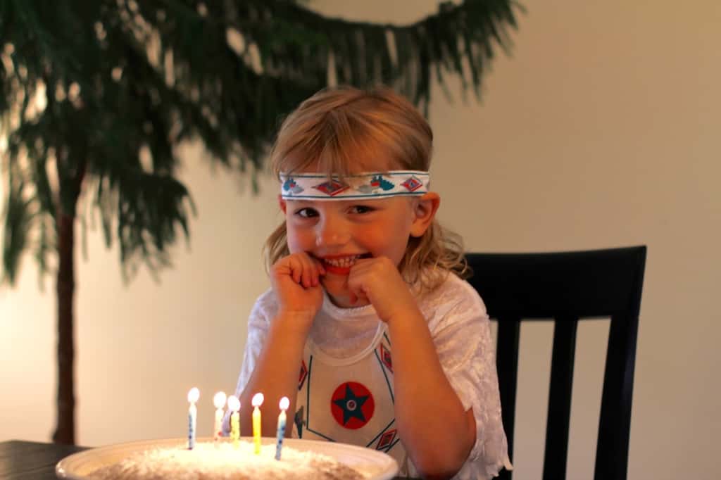 Now that’s a cute 5 year old princess. Thanks Auntie Mel and Uncle Ron for rounding out the princess dress-up collection with Pocahontas.