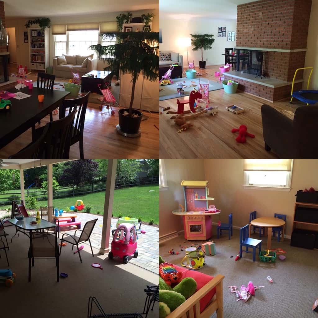 Clearly, twin playgroup at our house today was lots of fun. The house was a mess, but the girls enjoyed some water fun afterwards to recover.