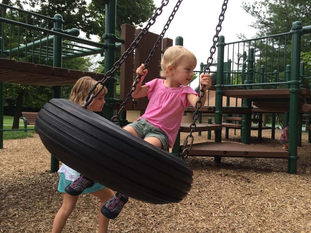 One of my favorite parts of the day is listening to the girls recount their morning adventures to John when he returns home from work. Today, Abby started by telling him about her mastery of the monkey bars. Josie heard this and cam running down the hallway from the bathroom, pants-less, of course, screaming “I rode the bumpy slide!” I rode the bumpy slide.“ I then heard Gwen shouting from the other room, "I did the tunnel slide!” I think they were all proud of their bravery and athleticism at Stephan Field.