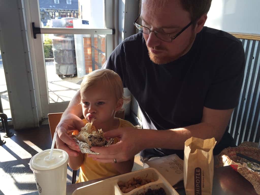 When the power goes out, and you don’t want to open the fridge, you let the girls pick where to have dinner. I’m proud of them for making such a good choice!