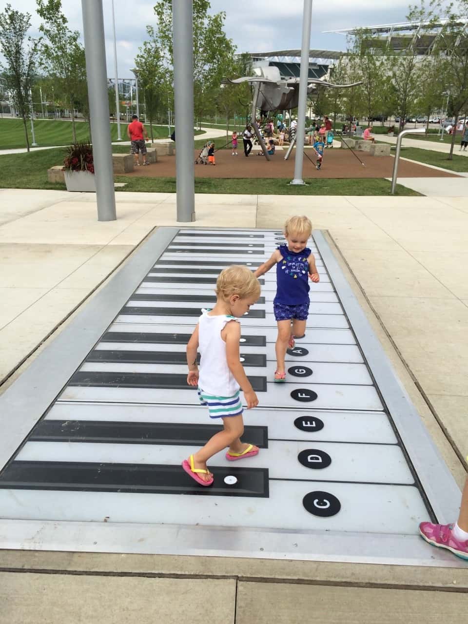 “Can I come too?” Yes, Josie! We all got to enjoy Smale Riverfront Park today.