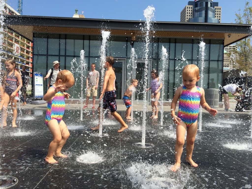 “Can I come too?” Yes, Josie! We all got to enjoy Smale Riverfront Park today.