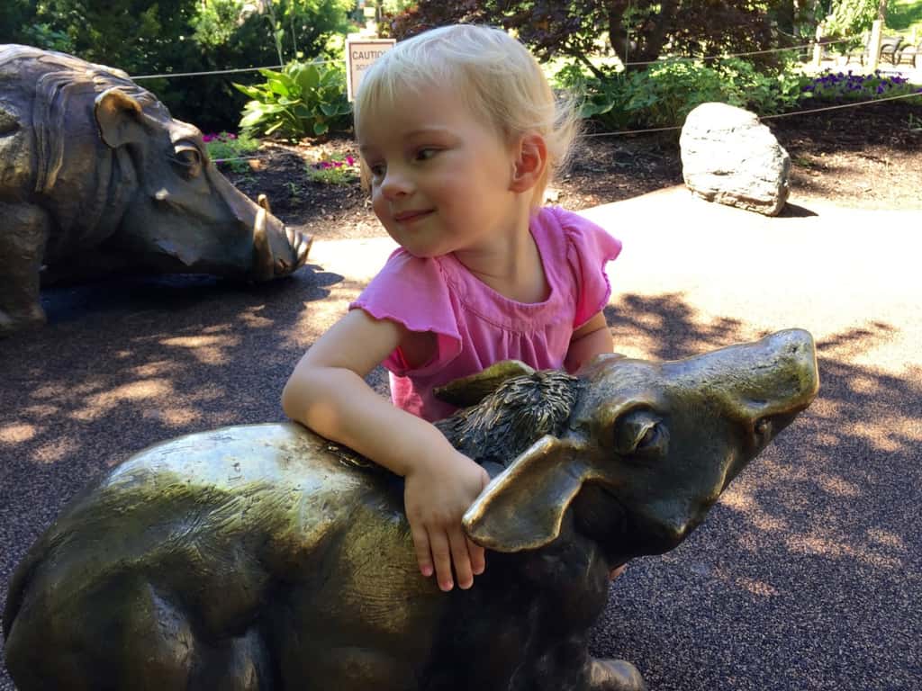 Our first out-of-town trip with all three girls was a big success. We drove to Columbus, stayed at a hotel, went swimming, and went to the Columbus Zoo.

Even though the hotel’s pool was filled almost entirely with chlorine and the zoo had more rides and souvenir stalls than animals, we had a blast. Our girls really enjoyed the adventure.

We’re already looking forward to our next trip in September.