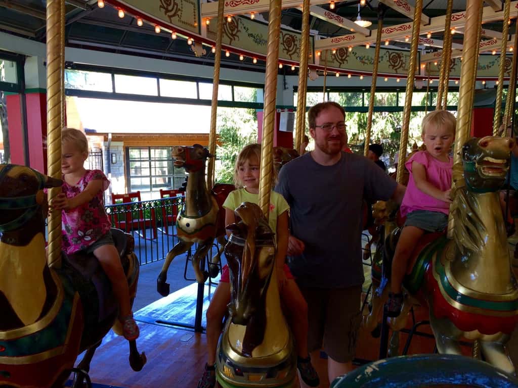 Our first out-of-town trip with all three girls was a big success. We drove to Columbus, stayed at a hotel, went swimming, and went to the Columbus Zoo.

Even though the hotel’s pool was filled almost entirely with chlorine and the zoo had more rides and souvenir stalls than animals, we had a blast. Our girls really enjoyed the adventure.

We’re already looking forward to our next trip in September.