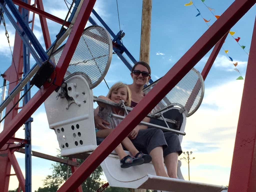 Fun times at the Deer Park festival, especially for Abby. She loved her first ride on a roller coaster, and a Ferris wheel.