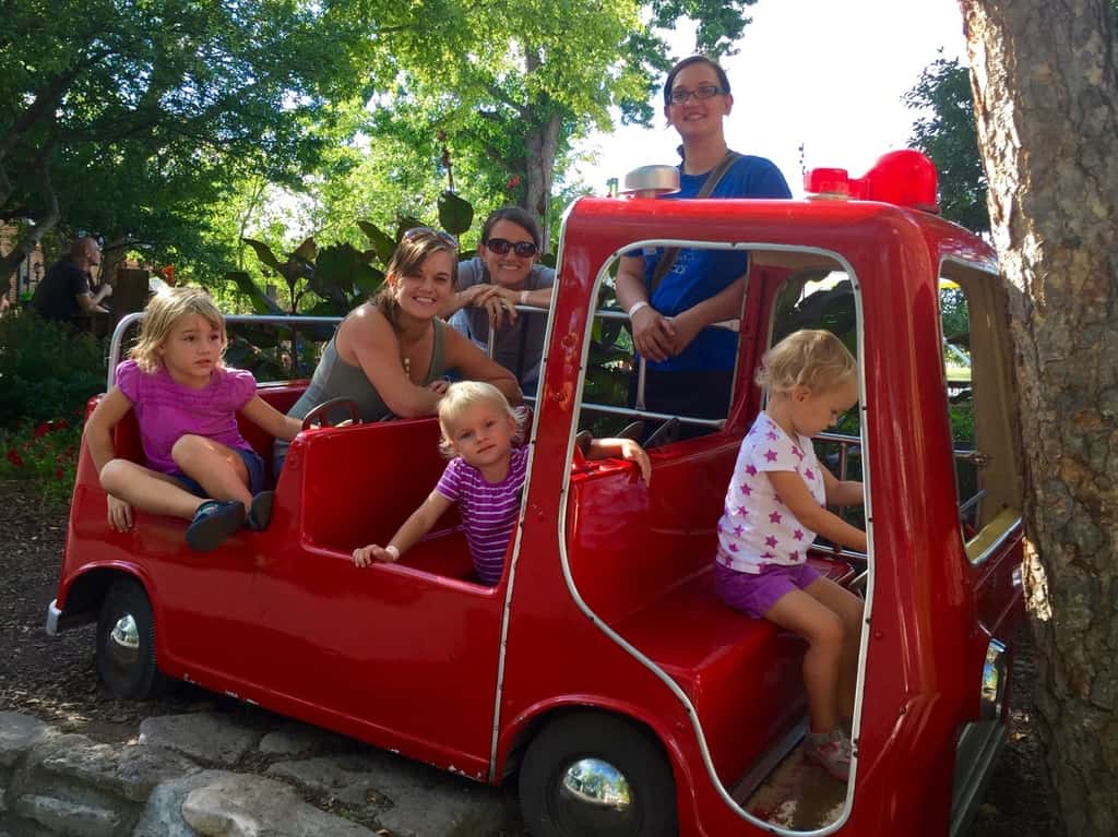 The girls are still talking about our trip to Coney Island last night. A sample conversation:  
Gwen - “I rode the roller coaster!”  
Josie - “I did not. Too scary! But, I liked the FAST slide. And the ferris wheel, and, and I did not ride the boats.”