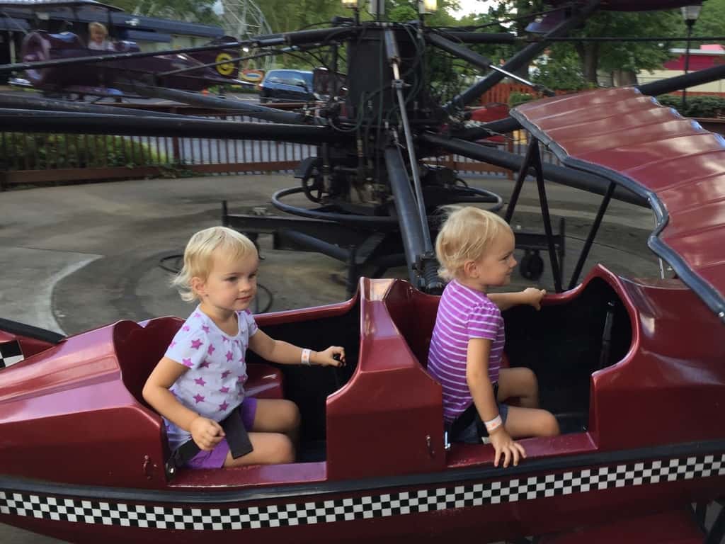 The girls are still talking about our trip to Coney Island last night. A sample conversation:  
Gwen - “I rode the roller coaster!”  
Josie - “I did not. Too scary! But, I liked the FAST slide. And the ferris wheel, and, and I did not ride the boats.”