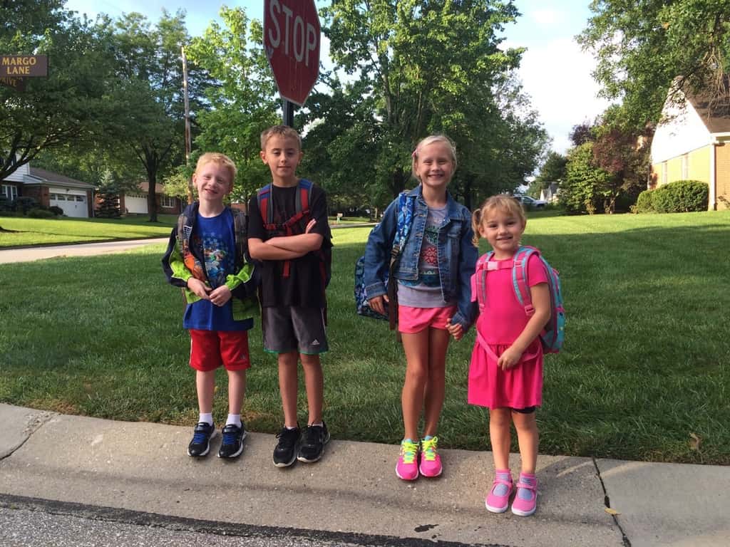 Class of 2028! Abby was so excited to start school today. The bus picked her up at 8:33, but she was ready to leave at 7:00. “When can I go? When does the school bus get here? Is it time yet?”