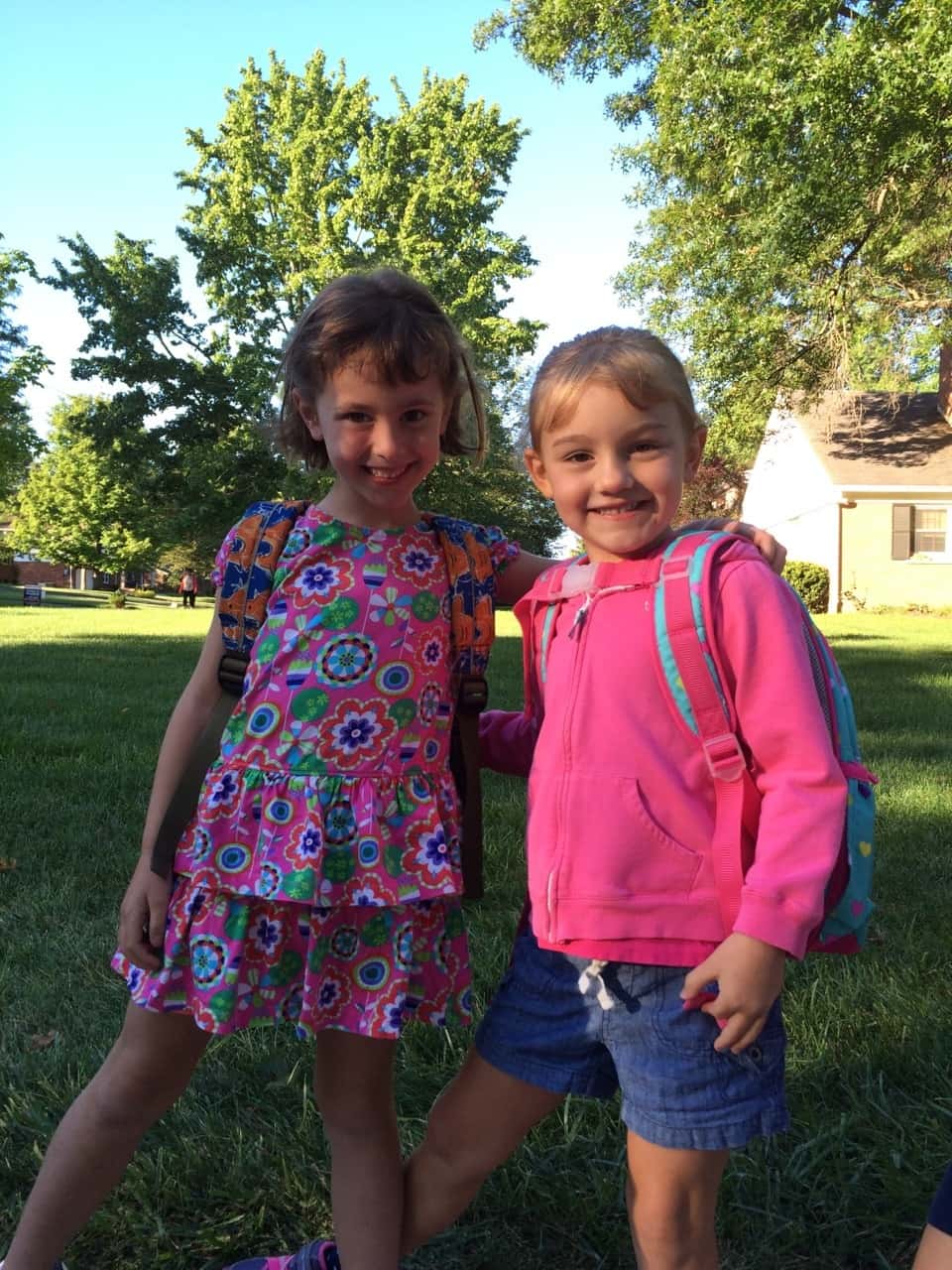 These two friends finally got to ride the bus together today!