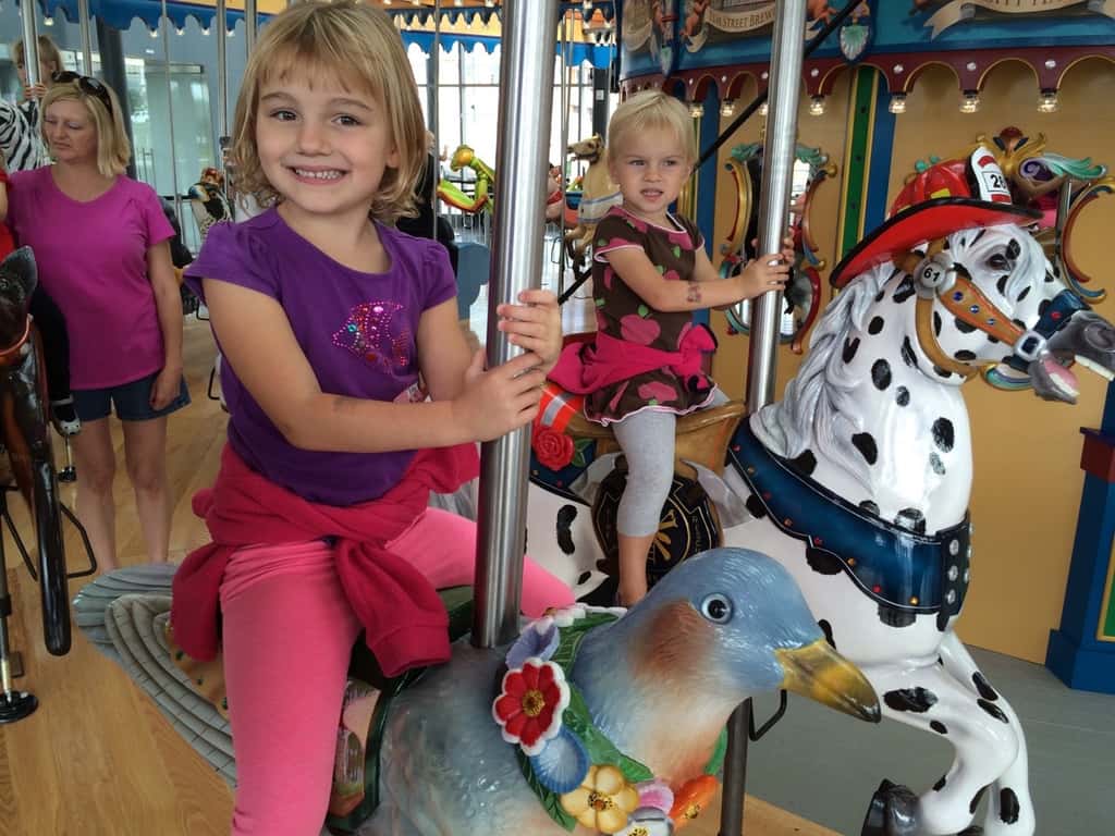 These girls love Smale Riverfront Park.