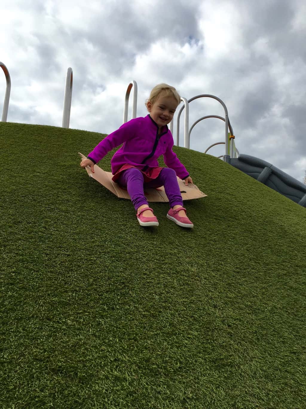 “This is a cool park, Mom!”

Once again, Summit Park was a hit this morning. Great day for it too – seventy degrees in November!