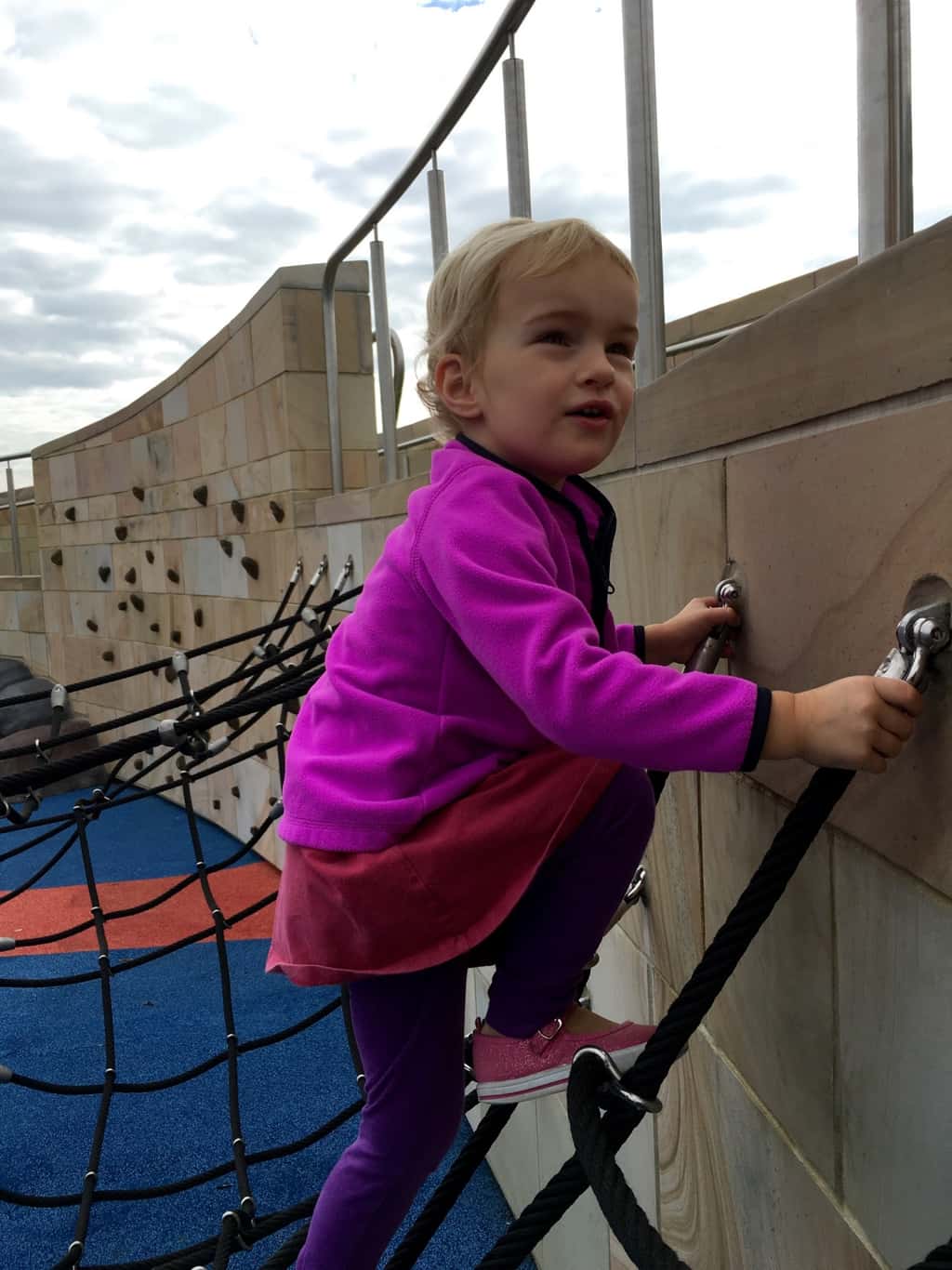 “This is a cool park, Mom!”

Once again, Summit Park was a hit this morning. Great day for it too – seventy degrees in November!