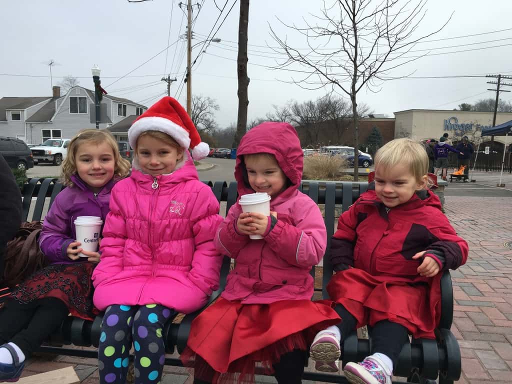 What a great day! It started with craft fun at the Madeira Moms kids holiday party. Free carriage rides through the business district, and free hot chocolate by a fire followed that. St. Nicolas later delivered treat bags to all the kids in the neighborhood. And now, as I type this, all three of our girls are playing at a friend’s house. Gosh, I love living in Madeira!