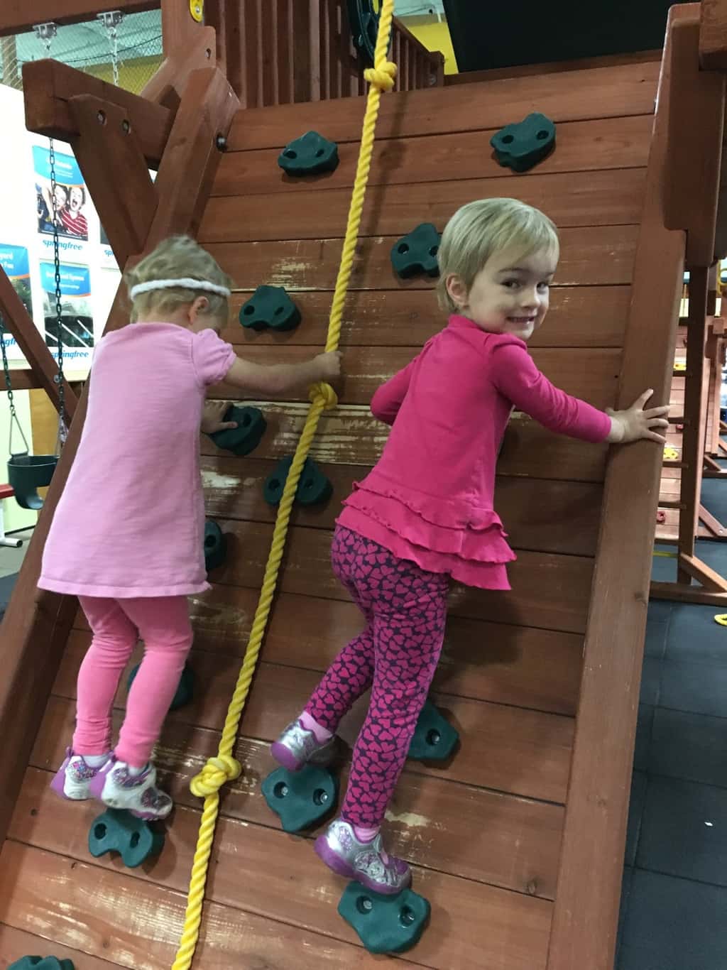 Recreations Outlet is always fun, but we especially enjoy it when it’s not crowded on a Madeira Moms play date morning (last Friday).