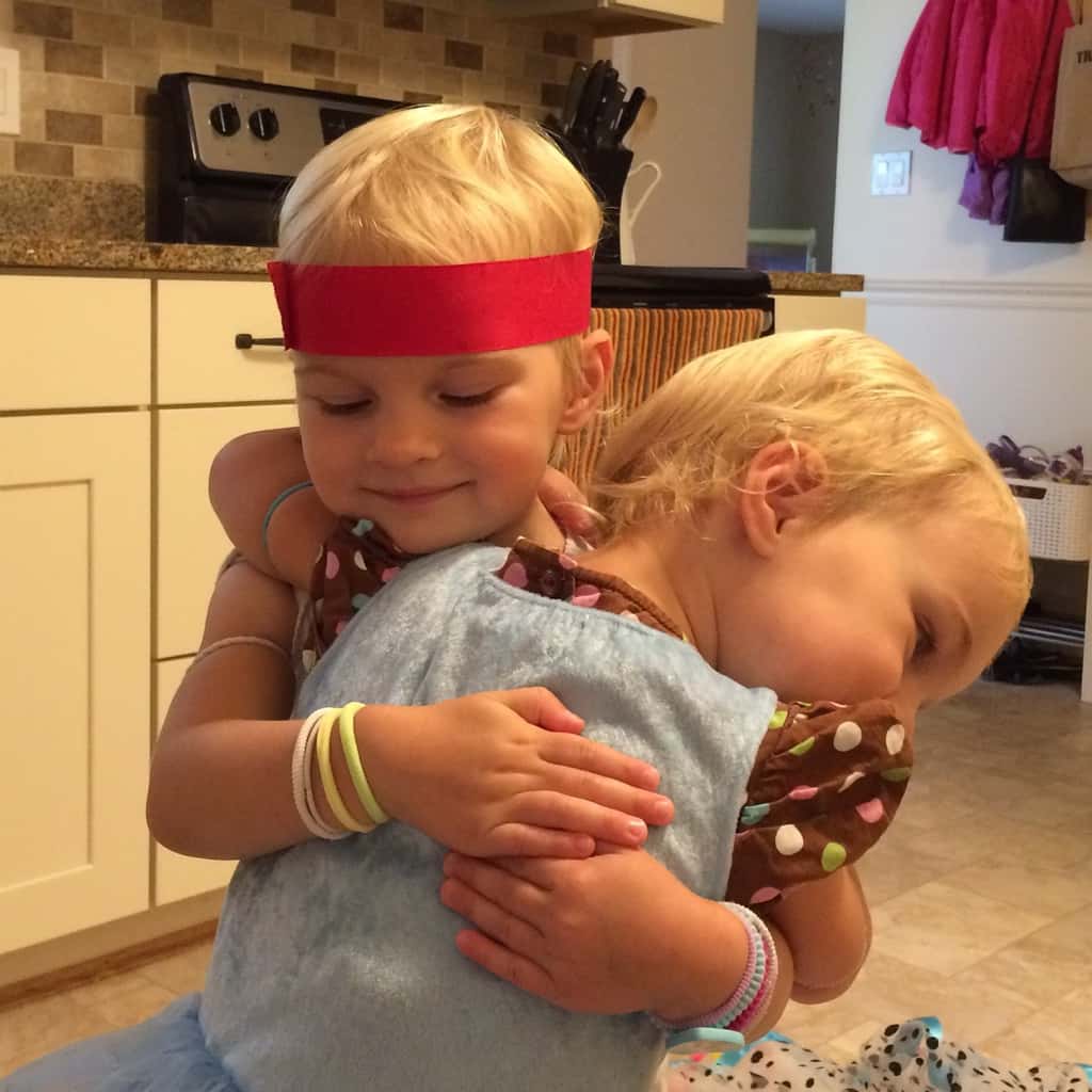 The results of the twin DNA test are back, and these two rascals are in fact identical twins! I told the girls and Gwen asked “is that the same or different?” I said the same. And she said “but I want to be different!” I assured her that they are still unique, but that now we know why so few people can tell them apart. What a surprise!