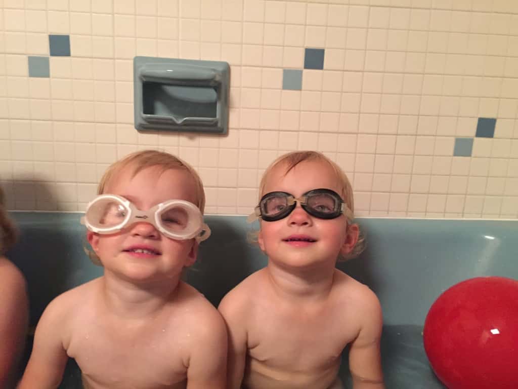 The results of the twin DNA test are back, and these two rascals are in fact identical twins! I told the girls and Gwen asked “is that the same or different?” I said the same. And she said “but I want to be different!” I assured her that they are still unique, but that now we know why so few people can tell them apart. What a surprise!