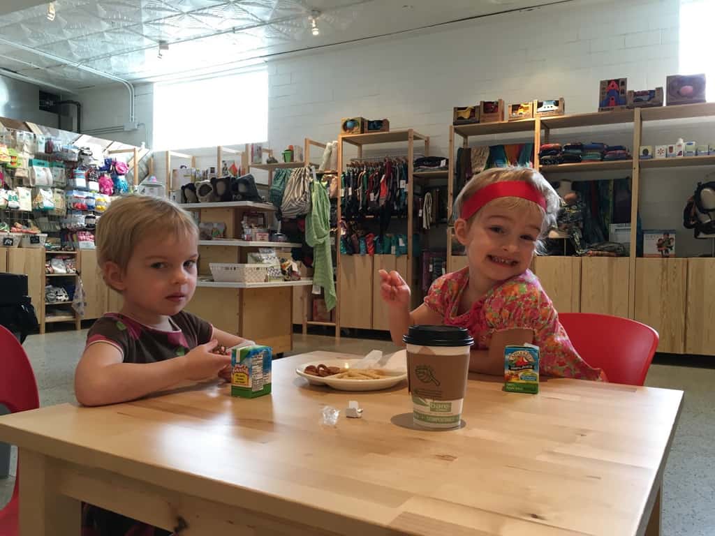 Gwen and Josie loved playing at Red Balloon this morning. In fact, they liked it so much that we returned with Abby after school.