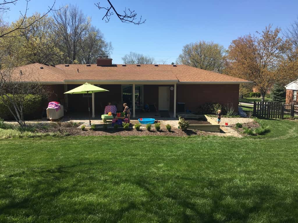 After lots of hard work (Grandpa’s muscles put mine to shame), the garden bed is nearly complete. It looks incredible! We still need a few larger boards for the top and lots more soil. Thirty bags of soil and compost was too little!