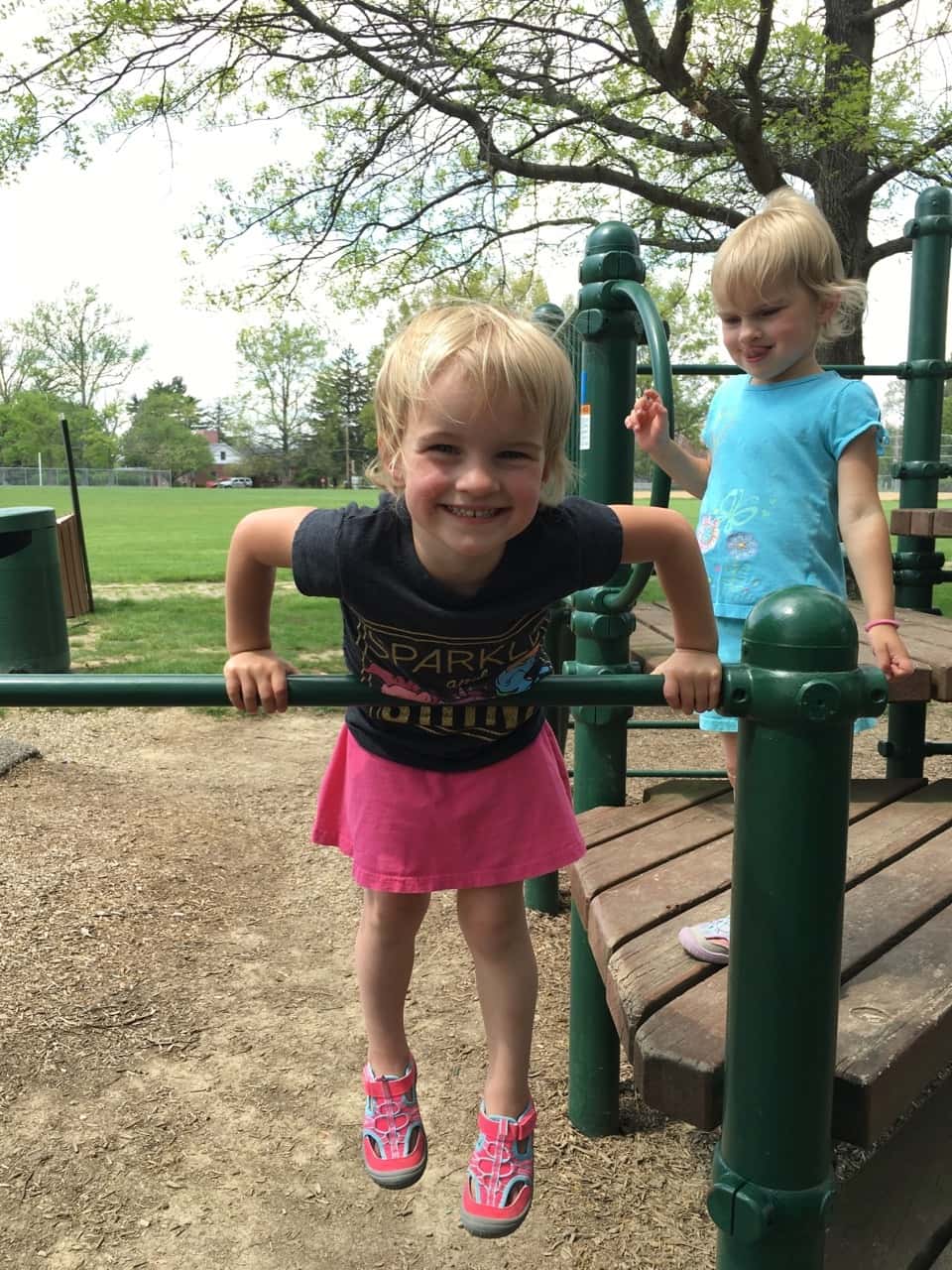 It was a double park day for us! We visited two lovely Indian Hill parks. Camp Livingston in the morning and (King) Stephan Field in the afternoon.