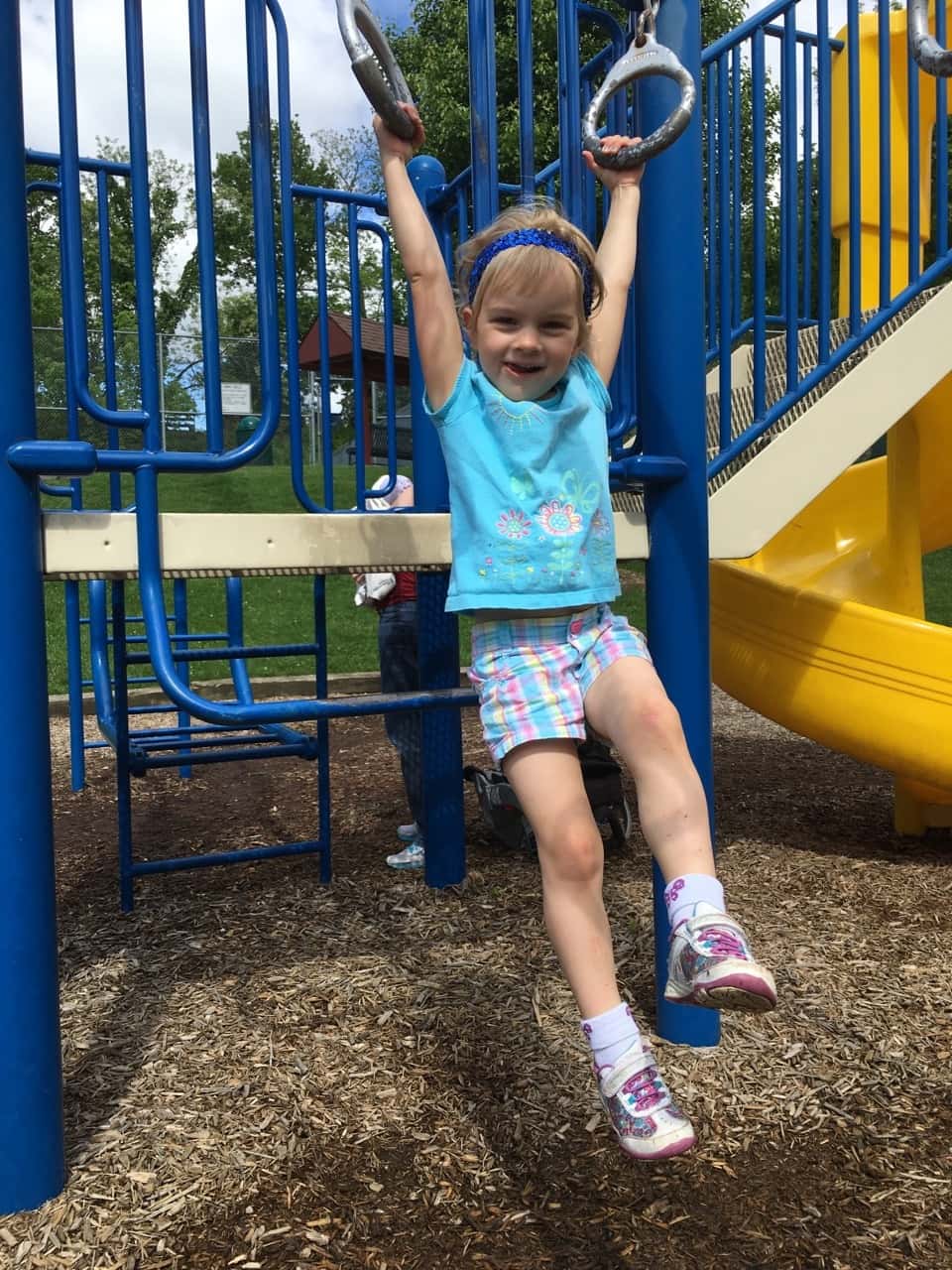 Today was filled with fun! Adventure #1: our Madeira Moms park playdate at McDonald Commons. Gwen was especially daring, and Josie made a new friend.