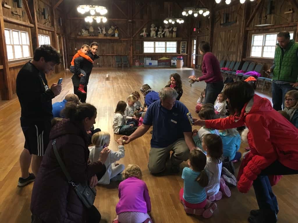Thanks to our proceeds from the Girl Scout cookie sale, our Daisies (and little siblings) got to enjoy a special program at Parky’s Farm this afternoon. Everyone especially liked petting and holding the baby chickens.