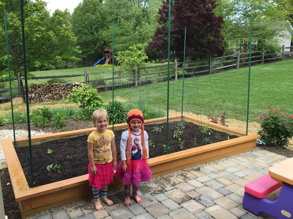 We’re all set! We planted tomatoes, cucumbers, peppers, green beans, cilantro, strawberries, and cantaloupe.