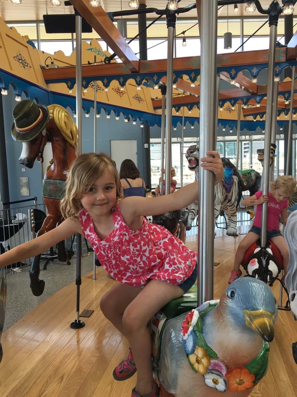 We spent the first day of summer vacation on bikes and picnicking at Smale Riverfront Park with Auntie Em.