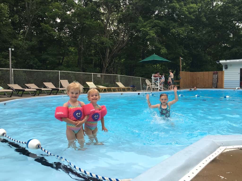 Opening day at the pool!