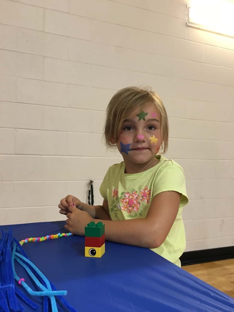 Ice cream social fun at the JCC! Gwen and Josie really liked sharing their ice cream.