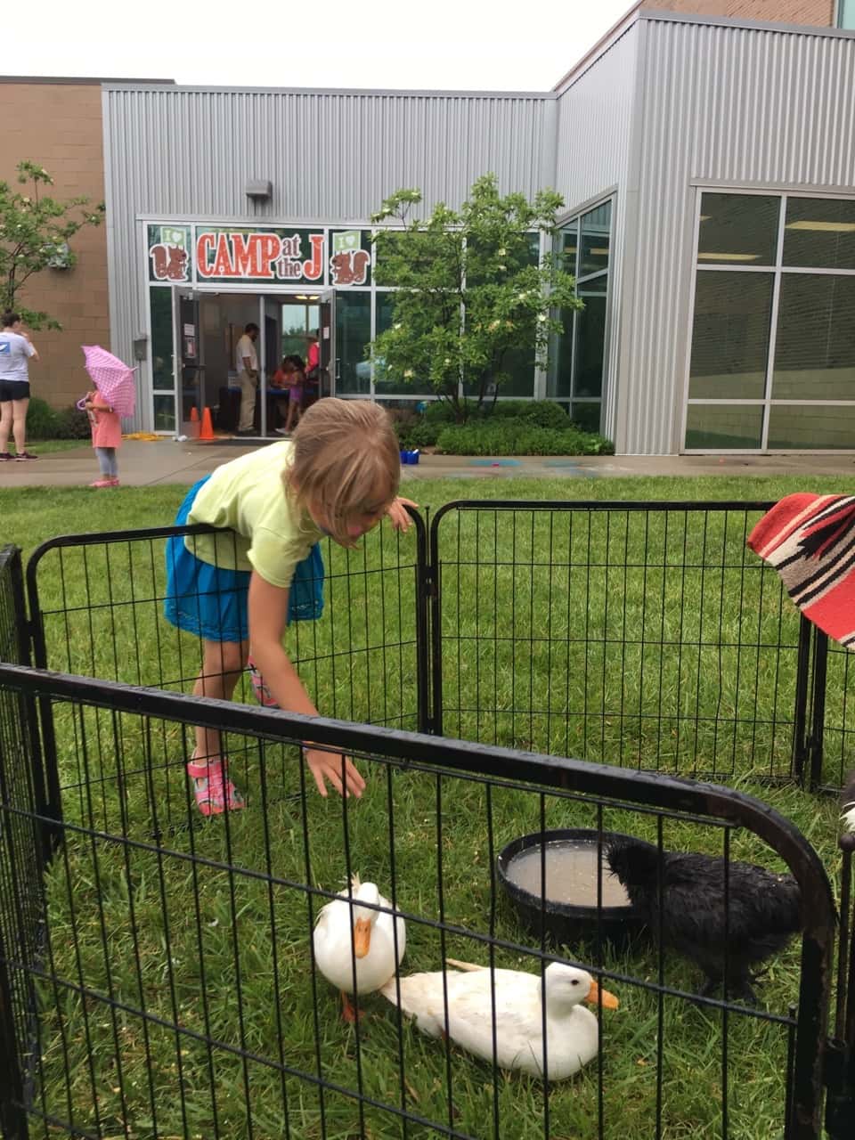 Ice cream social fun at the JCC! Gwen and Josie really liked sharing their ice cream.