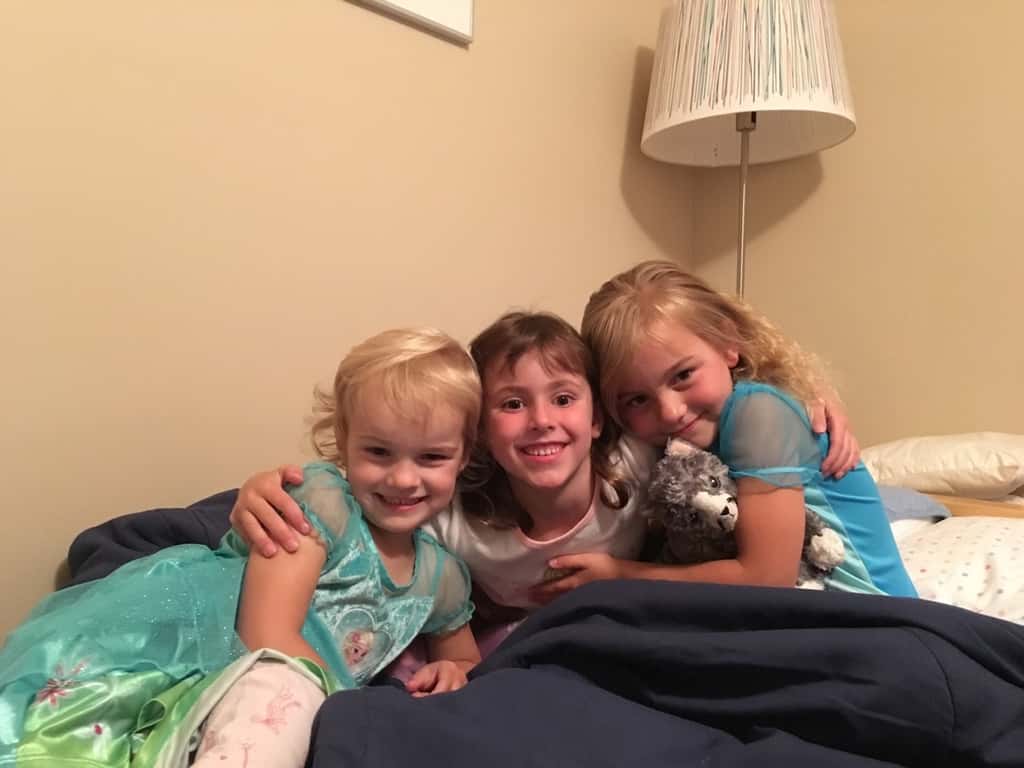 Abby’s first sleepover!