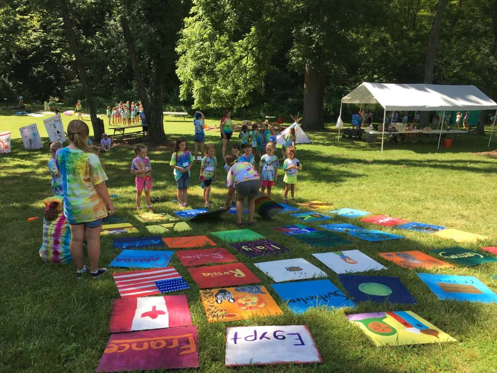 Today was the final day of our fun, but exhausting week at Girl Scout camp. The girls played “all camp games” and cooled off with a walk in the creek.
