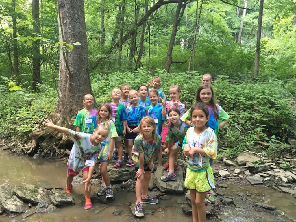 Today was the final day of our fun, but exhausting week at Girl Scout camp. The girls played “all camp games” and cooled off with a walk in the creek.