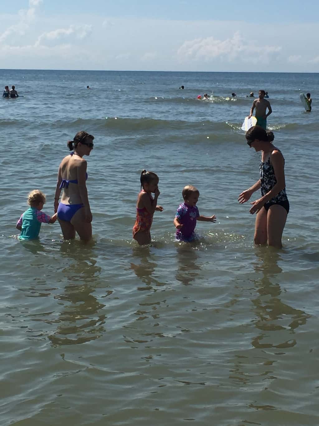 Vacation day 3: We had a blast playing at the beach on Hilton Head Island. It was their first time at the ocean, and Gwen and Josie loved it! Gwen especially liked crashing into the waves. Abby and Josie really liked playing in the sand.